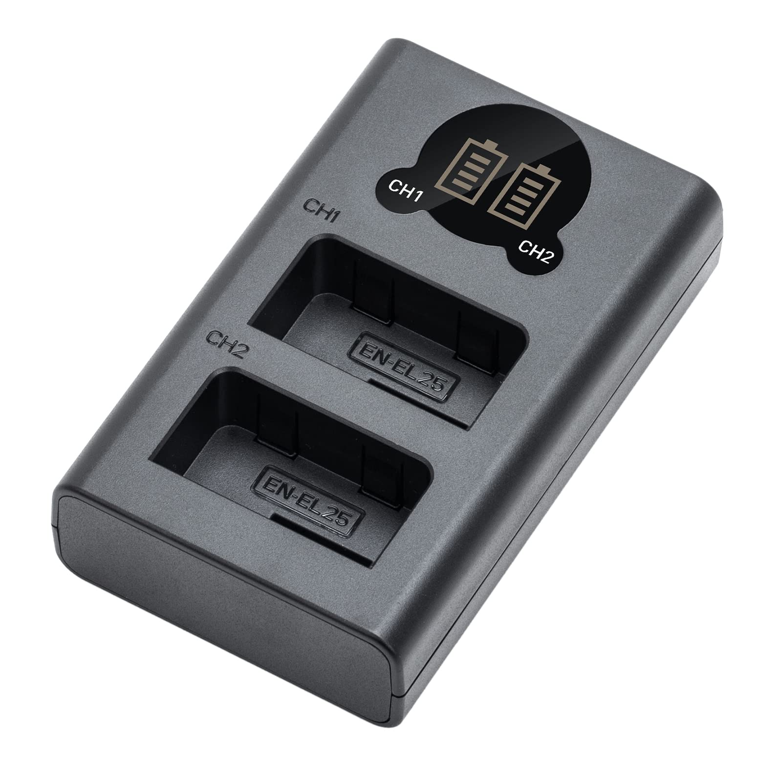 Amazon.com : Kimaru EN-EL25 Battery Charger, Double Slot MH-32